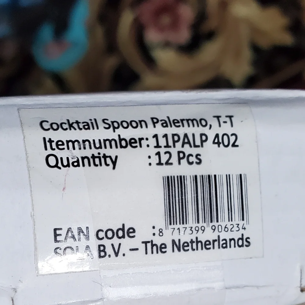 Sola Coctail Spoons Set 12 Netherlands 18/10 New in Box L👀K Coffee ☕ Ice Cream